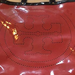 Large Tory Burch vinyl tote